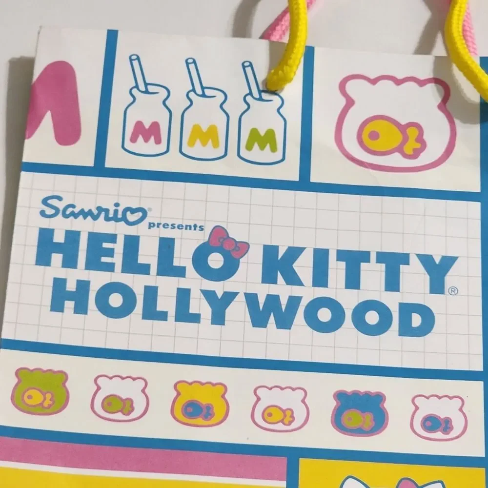 Sanrio Hello Kitty Colorful Pastel Paper Gift Bag RARE